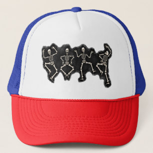 Gorra De Camionero Danza divertida de enamorados de Halloween con esq