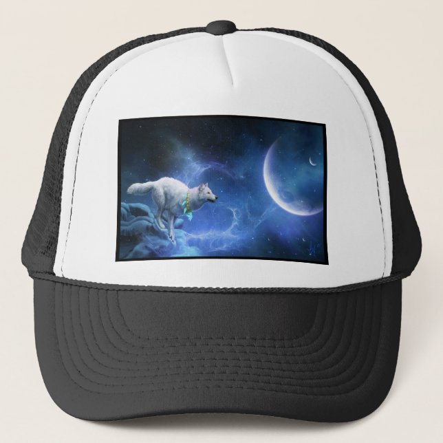 Gorra De Camionero Danza majestuosa del lobo (Anverso)