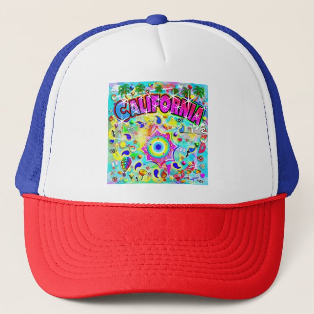 Gorra De Camionero Danza Mística de California (Anverso)