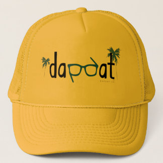 Gorra De Camionero DapDat_Logo_Spectacles_Palms_Verde azulado_Gold Tr