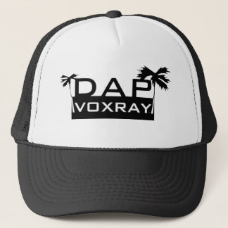 Gorra De Camionero DapVoxray_Logo_Palms_Black_White