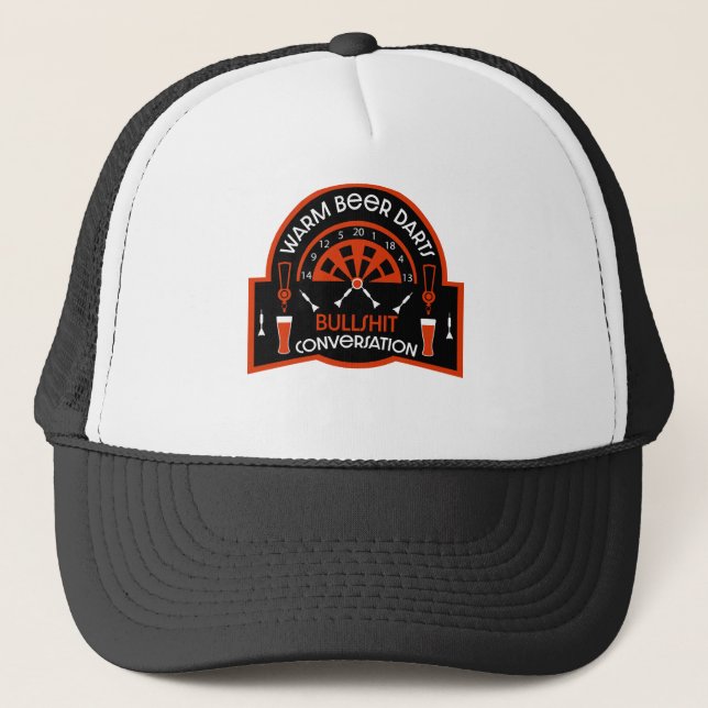 Gorra De Camionero Dardos Clásicos de Pub (Anverso)