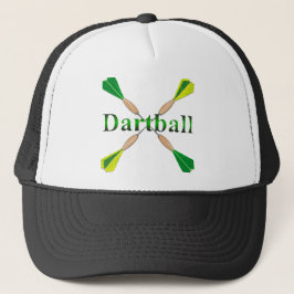 Gorra De Camionero Dardos verdes y dorados