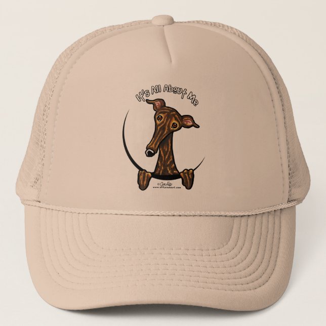Gorra De Camionero Dark Brindle Greyhound IAAM (Anverso)