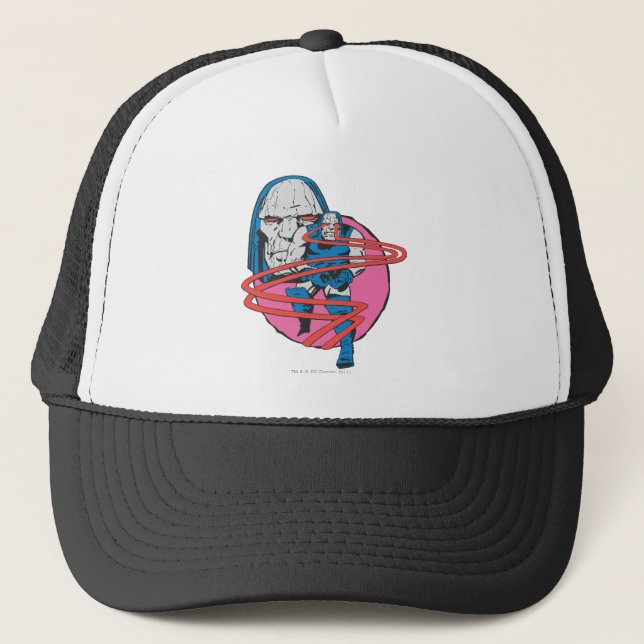 Gorra De Camionero Darkseid dispara vigas Omega (Anverso)