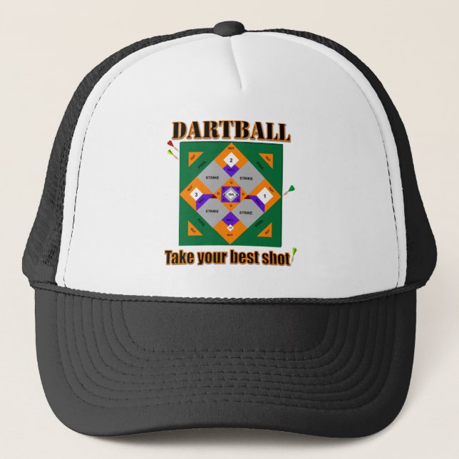 Gorra De Camionero ¡Dartball toma su mejor tiro! (Anverso)