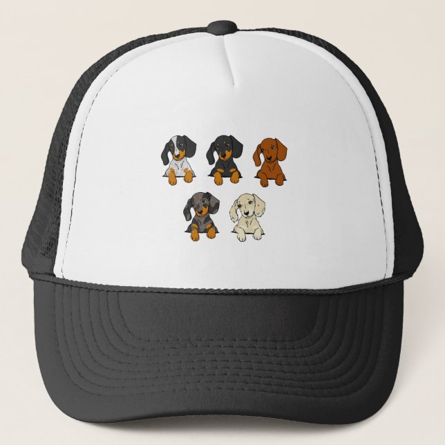 Gorra De Camionero Daschund (Anverso)