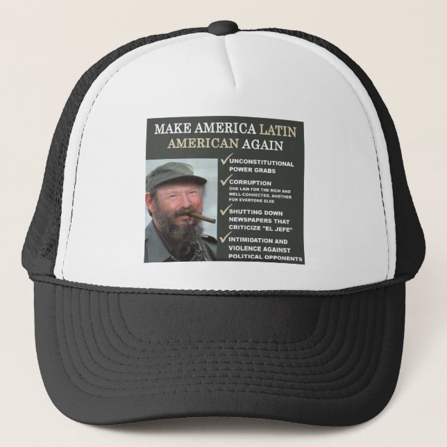 Gorra De Camionero Dastro: Haga América latinoamericana otra vez (Anverso)