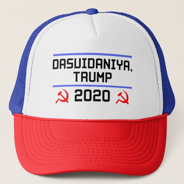 Gorra De Camionero Dasvidaniya Trump 2020 (Anverso)