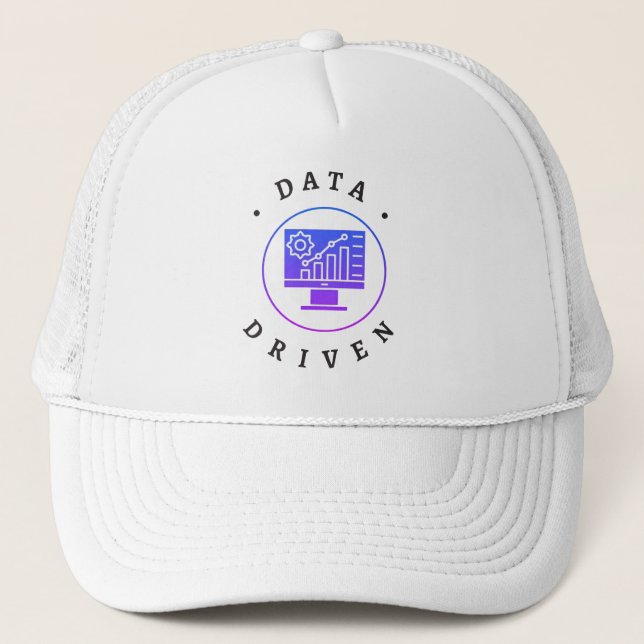 Gorra De Camionero "DATA DRIVEN" | Two-Word Phrase |  (Anverso)