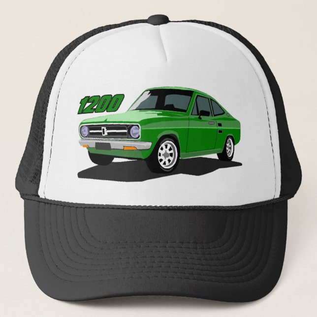 Gorra De Camionero DATSUN 1200 Verde (Anverso)