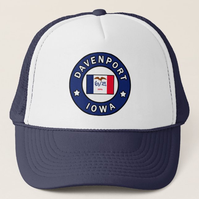 Gorra De Camionero Davenport Iowa (Anverso)
