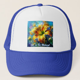 Gorra De Camionero Daylily Daylilies Flower Yellow Teal Personalized