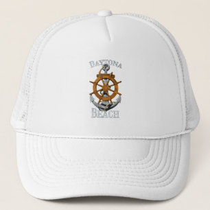 Gorra De Camionero Daytona Beach Florida Vacaciones Ancla Náutica Sai