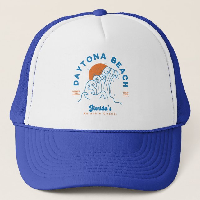 GORRA DE CAMIONERO DAYTONA BEACH FLORIDA VERANO VACACIONES (Anverso)