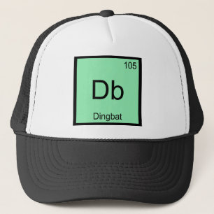 Gorra De Camionero Db - Dingbat Elemento Químico Símbolo Tee Funny