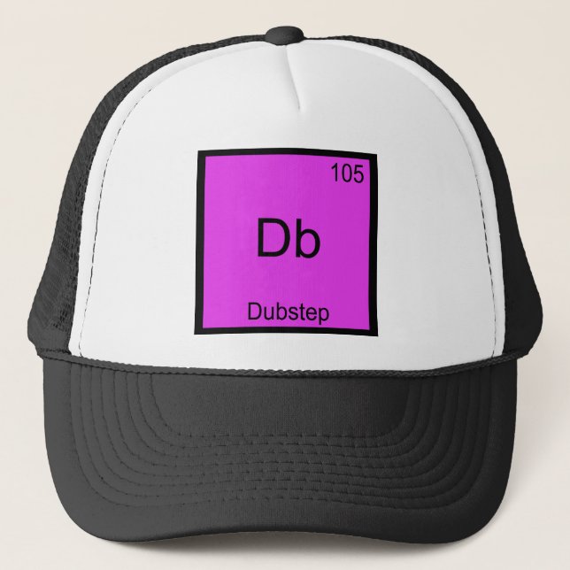 Gorra De Camionero Db - Símbolo químico de Dubstep divertido (Anverso)