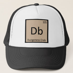 Gorra De Camionero Db - Tabla Periódica De Química De Cangrejo De D