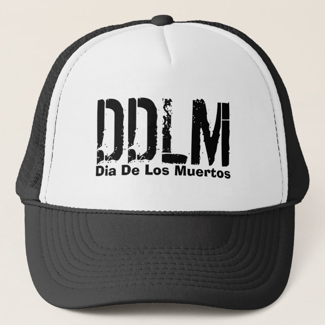 Gorra De Camionero DDLM, Dia De Los Muertos HAT (Anverso)