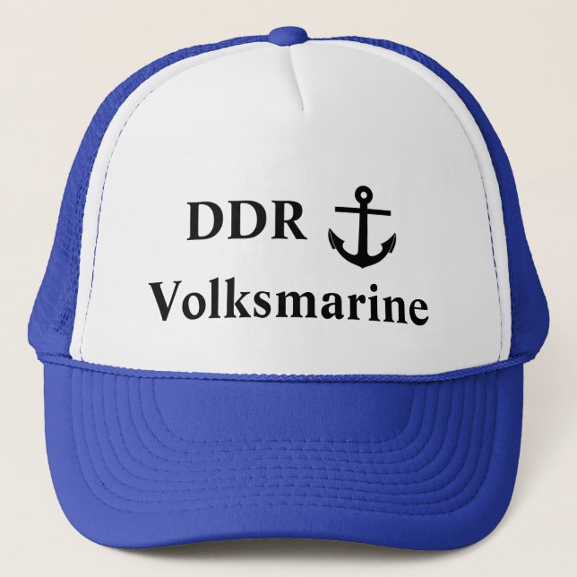Gorra De Camionero DDR Volksmarine, Armada de Alemania Oriental (Anverso)