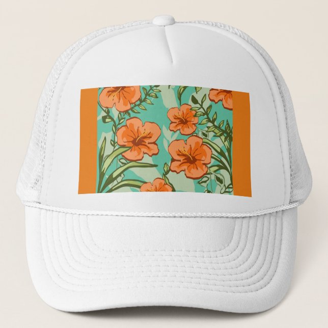 Gorra de camionero de arte hawaiano (Anverso)