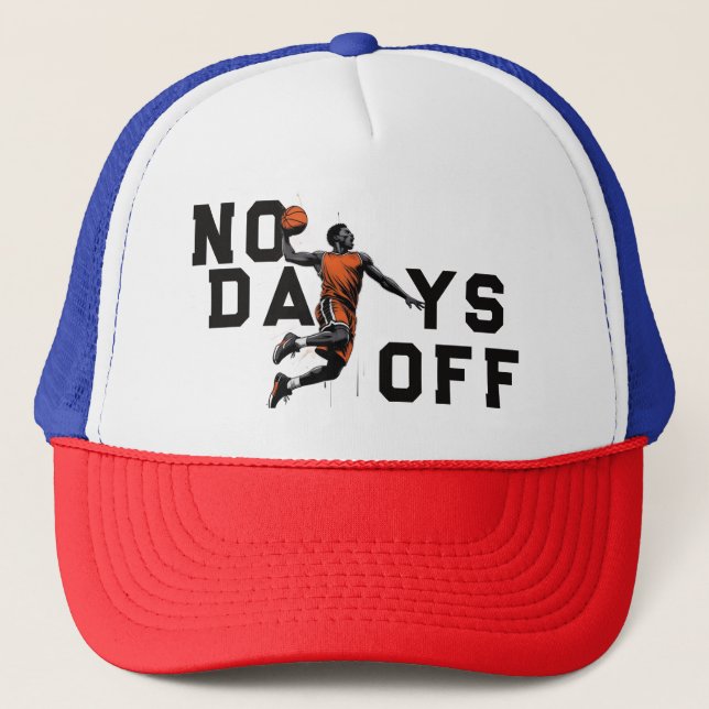 Gorra de Camionero de Baloncesto Sin Días Libres 2 (Anverso)
