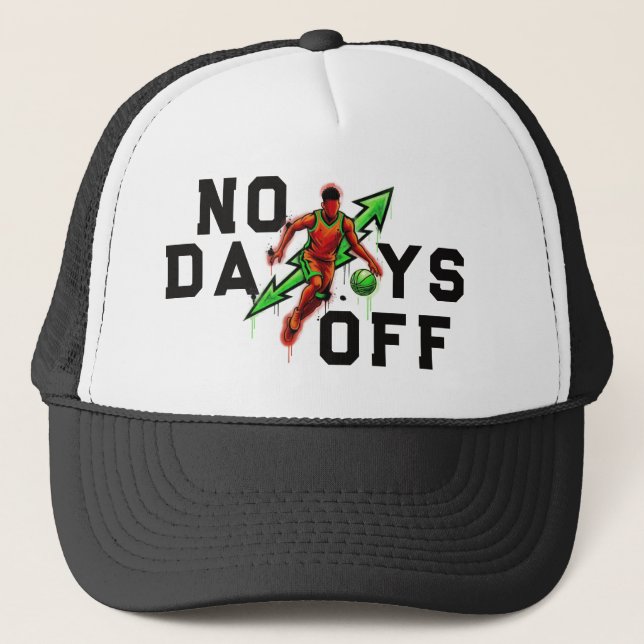 Gorra de Camionero de Baloncesto Sin Días Libres 2 (Anverso)