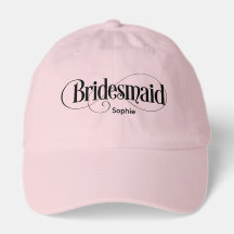 Gorra de camionero de béisbol para dama de honor