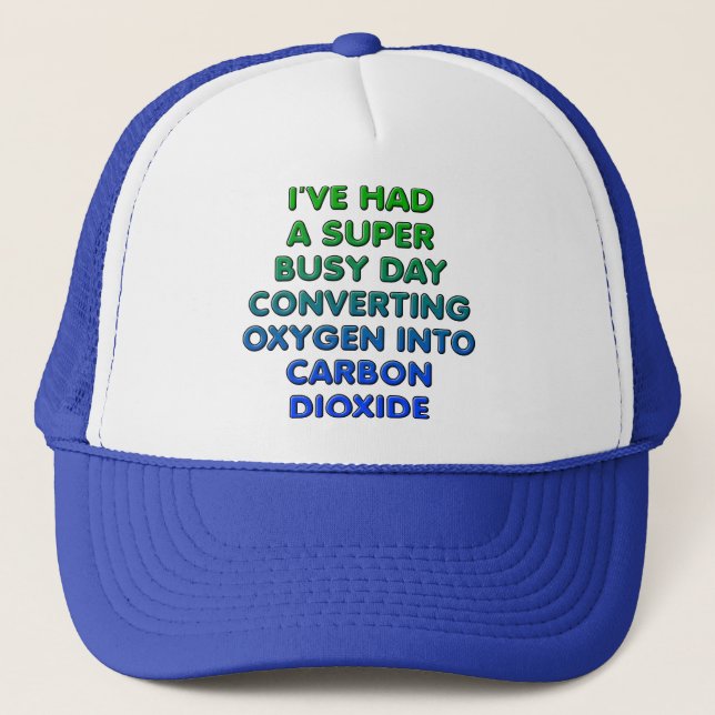 Gorra de camionero de bola divertida de oxígeno co (Anverso)