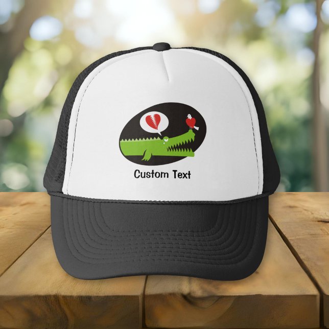Gorra de camionero de caimán enamorado (Subido por el creador)