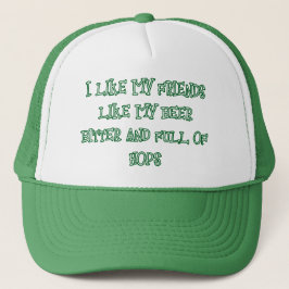 Gorra de camionero de cerveza amarga deseada aquí