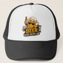 Gorra de camionero de cerveza divertida