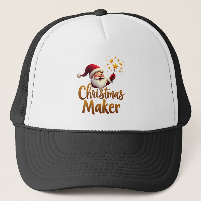 Gorra de camionero de Christmas Maker Santa (Anverso)