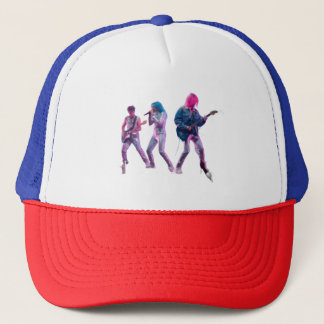 Gorra de camionero de concierto retro de banda de 