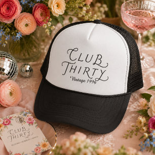 Gorra de camionero de cumpleaños personalizada Clu