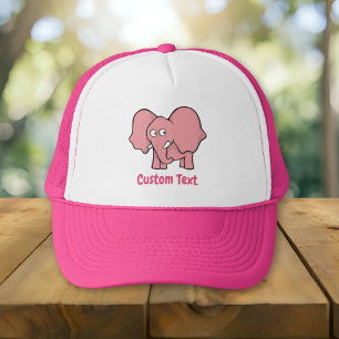 Gorra de camionero de dibujos animados de elefante