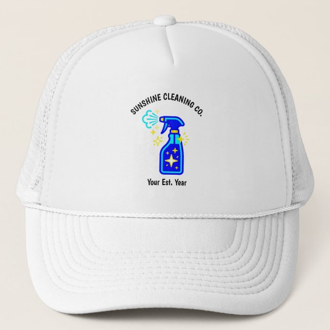 Gorra de camionero de empresa de limpieza personal (Anverso)
