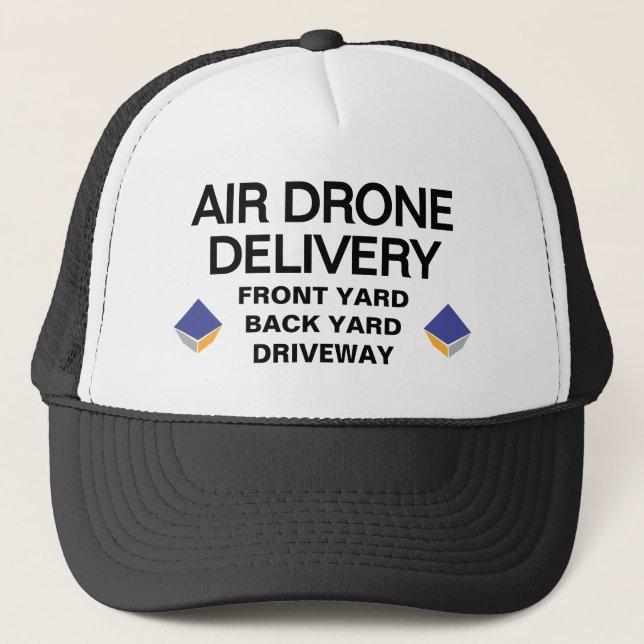 Gorra de camionero de entrega de dron aéreo (¡Pers (Anverso)