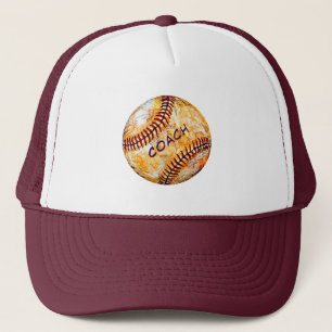 Gorra de camionero de entrenador de béisbol