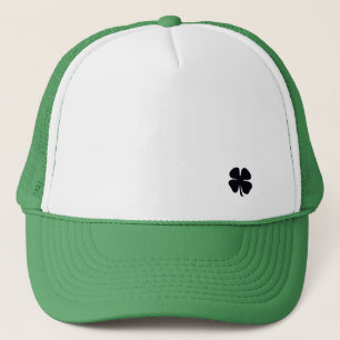 Gorra de camionero de espuma blanca y verde Black 