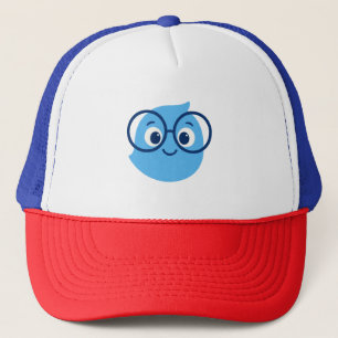 Gorra de camionero de espuma con cara sonriente di