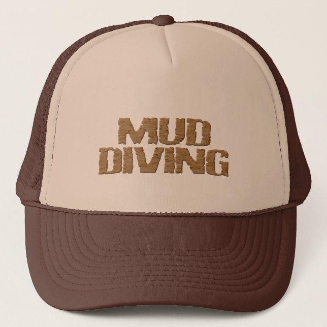 Gorra de camionero de espuma marrón y bronceada de (Anverso)