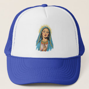 Gorra de camionero de estilo retro de la Virgen Ma