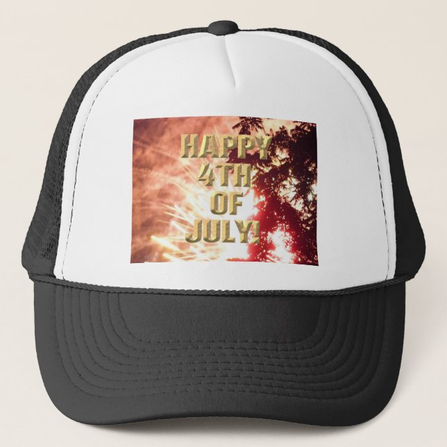 Gorra de camionero de fuegos artificiales 12 4 de  (Anverso)
