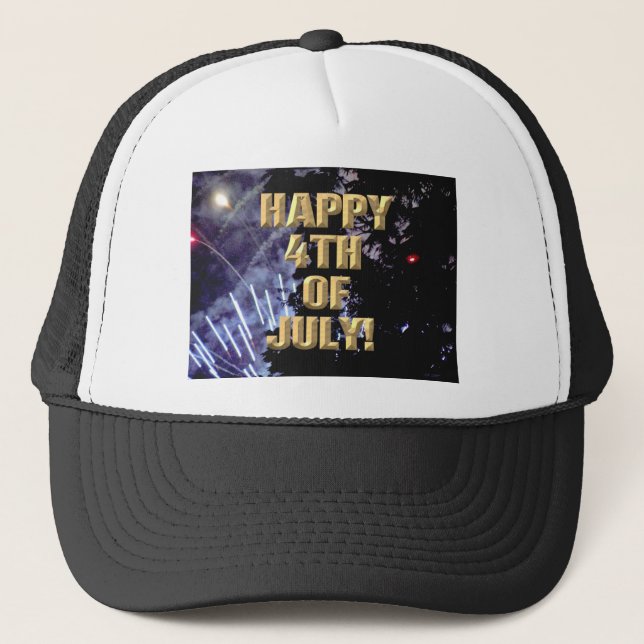 Gorra de camionero de fuegos artificiales 1 4 de j (Anverso)