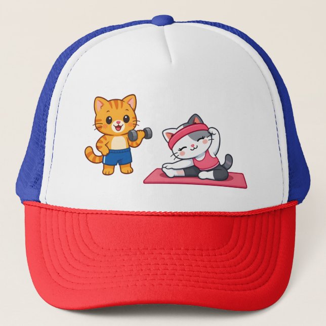 Gorra de camionero de gato de gimnasio (Anverso)