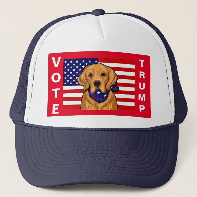 Gorra de camionero de Golden Retriever (Anverso)