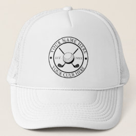 Gorra de camionero de golf personalizada con logot