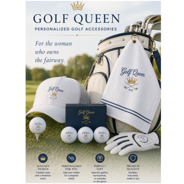 Gorra de camionero de golf personalizada para ella (Luxury personalized golf accessories for stylish women who love elegant gifting and golf days.)
