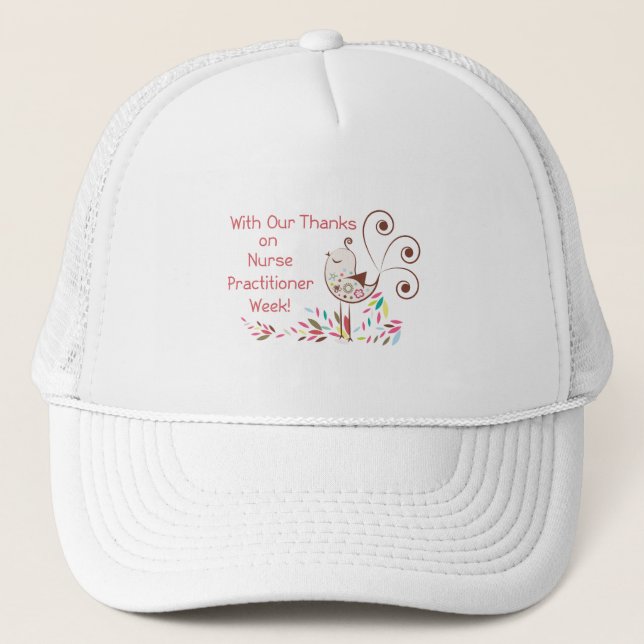 Gorra De Camionero De grupo, feliz semana de enfermeras practicantes (Anverso)